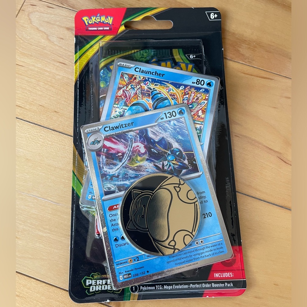 Pokemon  Clawitzer & Clauncher Trading Card Pack with Coin